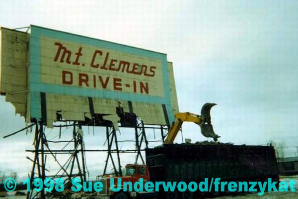 Mt Clemens Drive-In Theatre - DEMO BY SUE UNDERWOOD